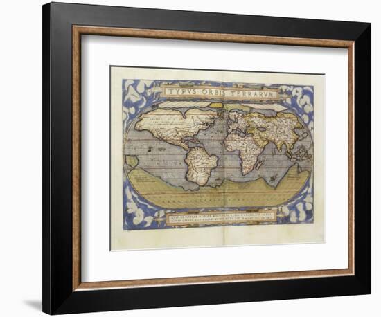 A Fine Coloured Copy, of the Third Edition of the Theatrum in French, circa 1587-Abraham Ortelius-Framed Giclee Print