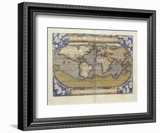A Fine Coloured Copy, of the Third Edition of the Theatrum in French, circa 1587-Abraham Ortelius-Framed Giclee Print