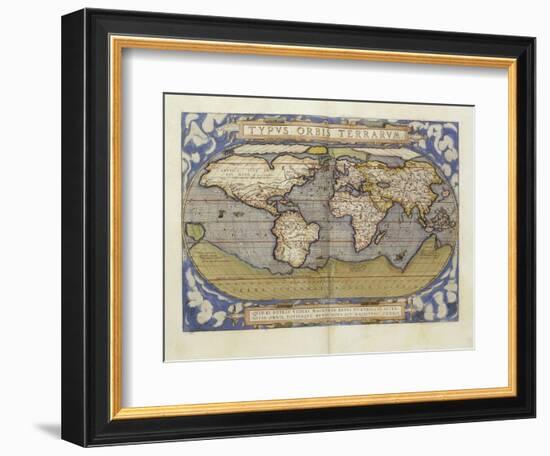 A Fine Coloured Copy, of the Third Edition of the Theatrum in French, circa 1587-Abraham Ortelius-Framed Giclee Print