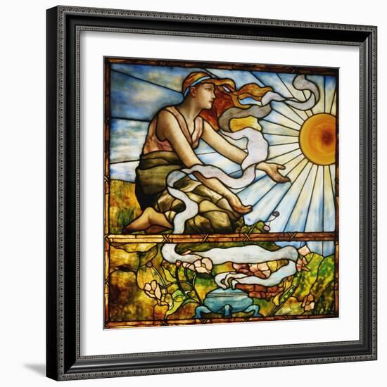 A Fine Leaded and Plate Glass Window, circa 1895-Tiffany Studios-Framed Giclee Print