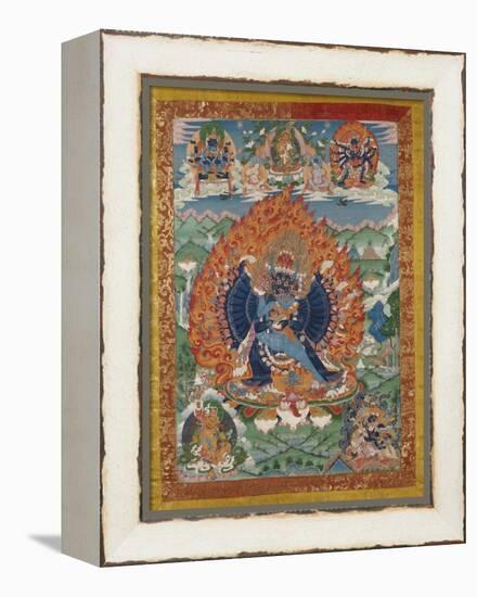 A Fine Tibetan Thang.ka Depicting Vajrabhairava with His 18 Legs and 36 Arms 18th Century-null-Framed Premier Image Canvas