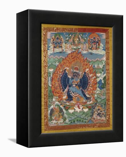 A Fine Tibetan Thang.ka Depicting Vajrabhairava with His 18 Legs and 36 Arms 18th Century-null-Framed Premier Image Canvas