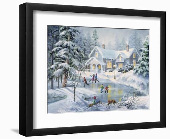 A Fine Winter's Eve-Nicky Boehme-Framed Giclee Print