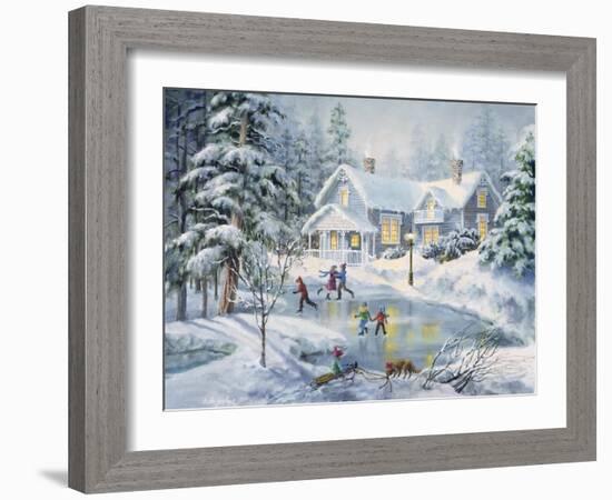 A Fine Winter's Eve-Nicky Boehme-Framed Giclee Print