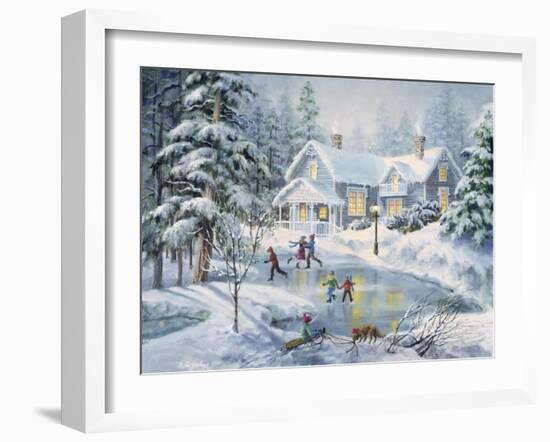 A Fine Winter's Eve-Nicky Boehme-Framed Giclee Print