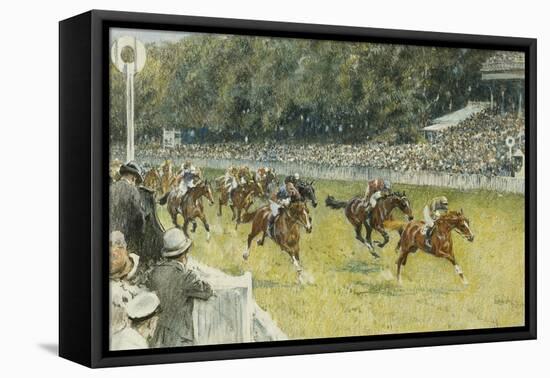 A Finish at Goodwood-Gilbert Holiday-Framed Premier Image Canvas