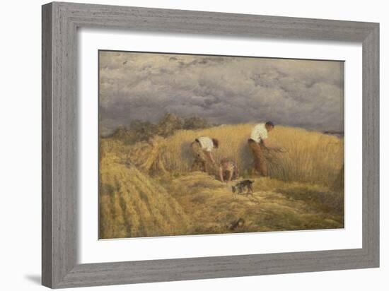 A Finished Study for 'Reaping', 1858-John Linnell-Framed Giclee Print