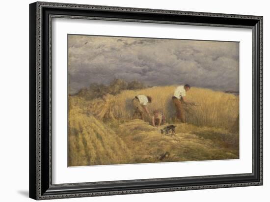 A Finished Study for 'Reaping', 1858-John Linnell-Framed Giclee Print