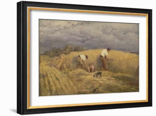 A Finished Study for 'Reaping', 1858-John Linnell-Framed Giclee Print