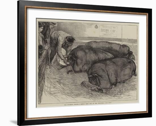 A Finishing Touch, a Sketch from Life at the Smithfield Club Show-William Small-Framed Giclee Print