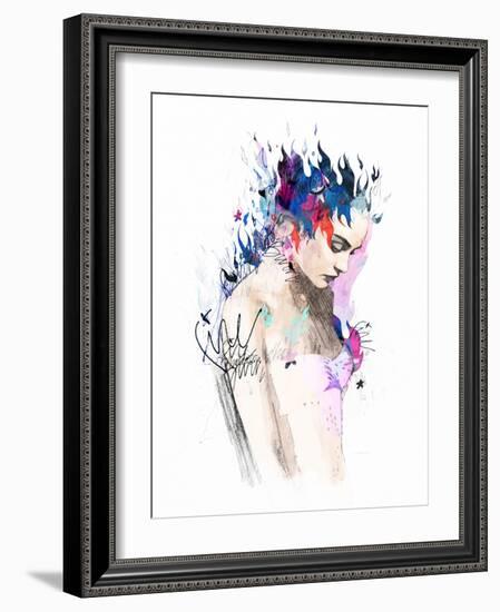 A Fire That Does Not Burn-Mydeadpony-Framed Art Print