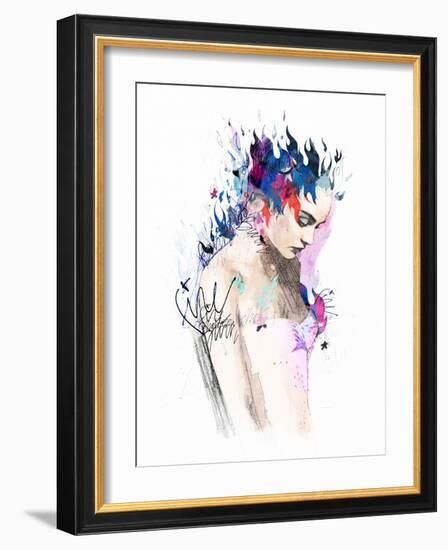 A Fire That Does Not Burn-Mydeadpony-Framed Art Print