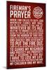 A Fireman's Prayer Art Print Poster-null-Mounted Art Print