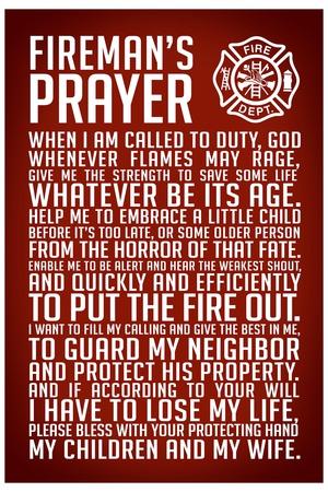A Fireman's Prayer' Art Print | Art.com