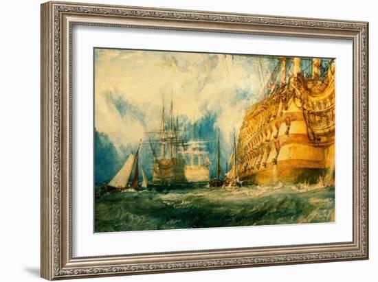 A First Rate Taking in Stores, 1818-J. M. W. Turner-Framed Giclee Print