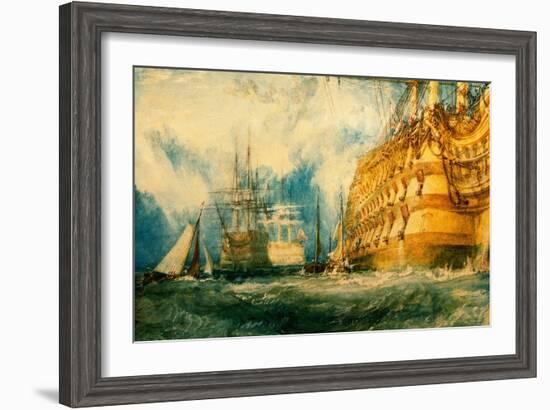 A First Rate Taking in Stores, 1818-J. M. W. Turner-Framed Giclee Print