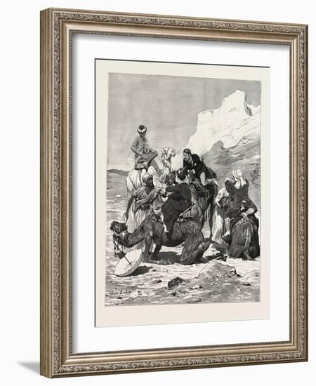 A First Ride on a Camel, Egypt, 1879-null-Framed Giclee Print