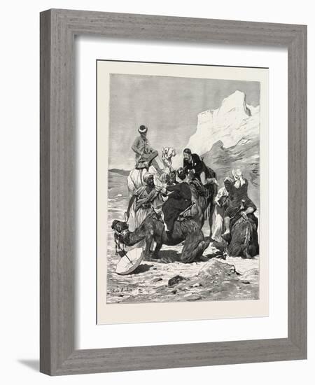 A First Ride on a Camel, Egypt, 1879-null-Framed Giclee Print