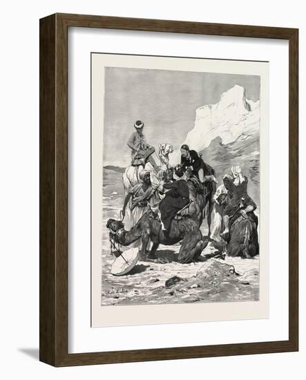 A First Ride on a Camel, Egypt, 1879-null-Framed Giclee Print