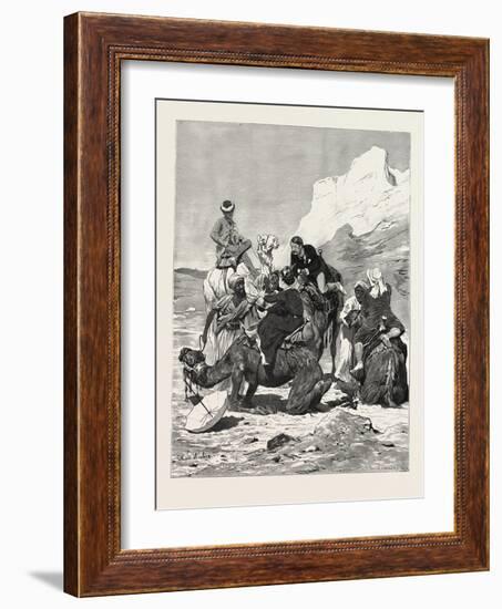 A First Ride on a Camel, Egypt, 1879-null-Framed Giclee Print