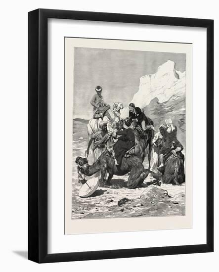 A First Ride on a Camel, Egypt, 1879-null-Framed Giclee Print