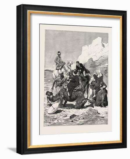 A First Ride on a Camel, Egypt, 1879-null-Framed Giclee Print