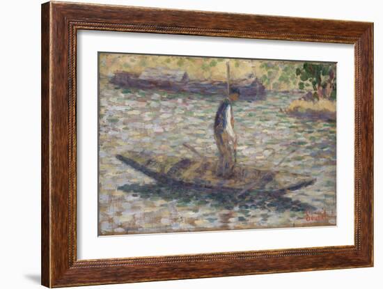 A Fisherman, C.1884-Georges Seurat-Framed Giclee Print