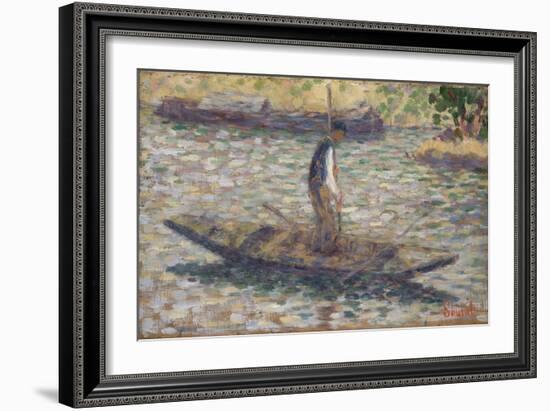 A Fisherman, C.1884-Georges Seurat-Framed Giclee Print