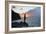 A Fisherman Casts His Line on Cacimba Do Padre Beach at Sunset-Alex Saberi-Framed Photographic Print