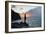 A Fisherman Casts His Line on Cacimba Do Padre Beach at Sunset-Alex Saberi-Framed Photographic Print