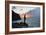 A Fisherman Casts His Line on Cacimba Do Padre Beach at Sunset-Alex Saberi-Framed Photographic Print