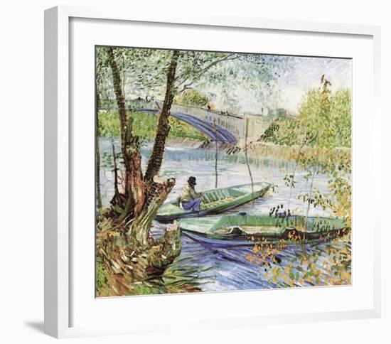 A Fisherman in His Boat-Vincent van Gogh-Framed Art Print