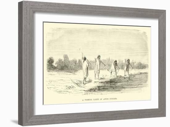 A Fishing Party of Antis Indians-Édouard Riou-Framed Giclee Print