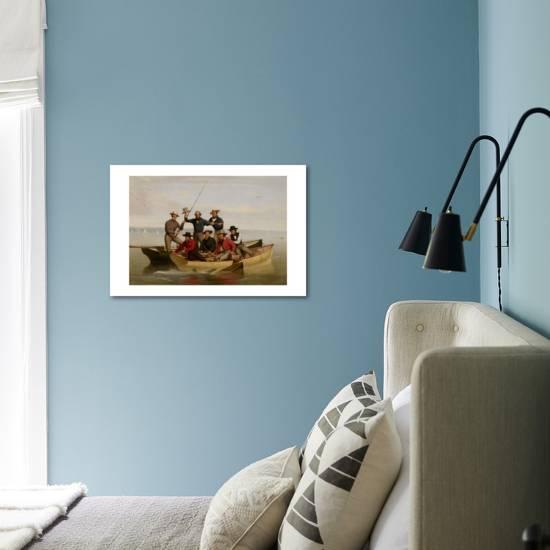 A Fishing Party Off Long Island 1860 Giclee Print By Junius Brutus Stearns Art Com