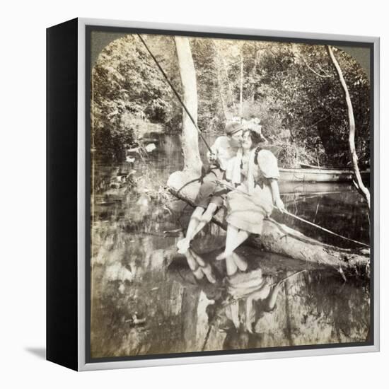 A Fishing Smack-Underwood & Underwood-Framed Premier Image Canvas