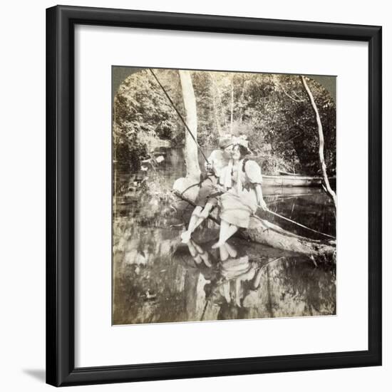 A Fishing Smack-Underwood & Underwood-Framed Photographic Print