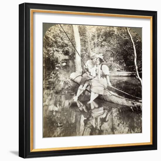 A Fishing Smack-Underwood & Underwood-Framed Photographic Print