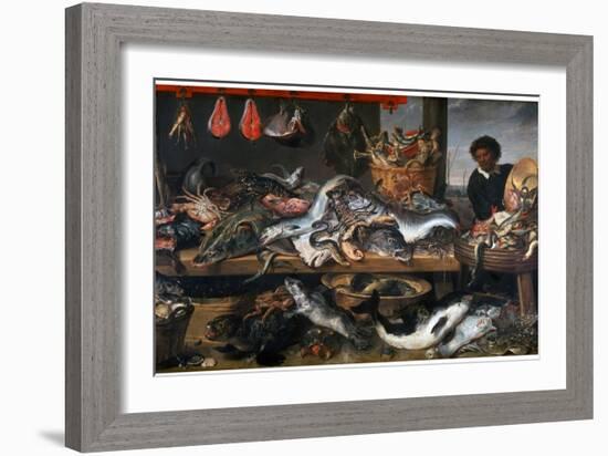 A Fishmonger's Shop, 17th Century-Frans Snyders-Framed Giclee Print