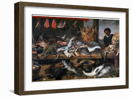 A Fishmonger's Shop, 17th Century-Frans Snyders-Framed Giclee Print