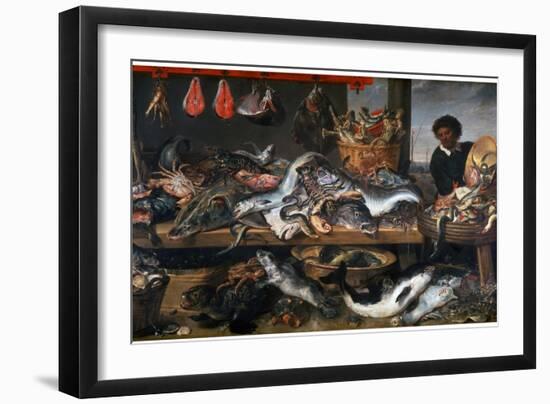 A Fishmonger's Shop, 17th Century-Frans Snyders-Framed Giclee Print