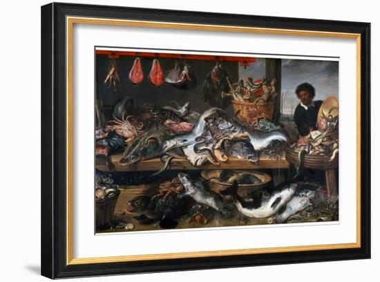 A Fishmonger's Shop, 17th Century-Frans Snyders-Framed Giclee Print