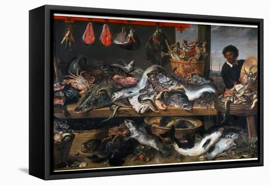 A Fishmonger's Shop, 17th Century-Frans Snyders-Framed Premier Image Canvas