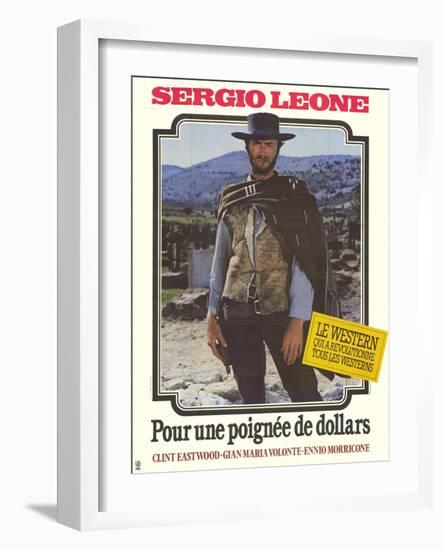 A Fistful of Dollars, French Movie Poster, 1964-null-Framed Art Print