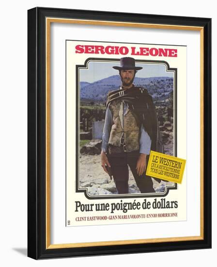 A Fistful of Dollars, French Movie Poster, 1964-null-Framed Art Print