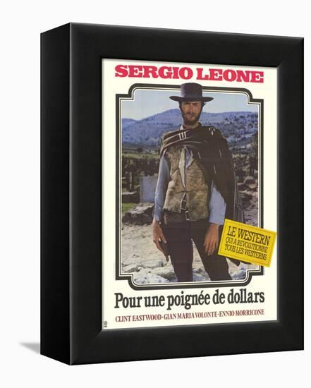 A Fistful of Dollars, French Movie Poster, 1964-null-Framed Stretched Canvas