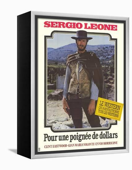A Fistful of Dollars, French Movie Poster, 1964-null-Framed Stretched Canvas