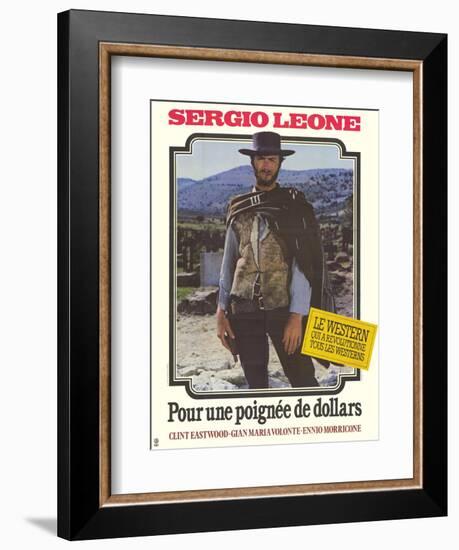 A Fistful of Dollars, French Movie Poster, 1964-null-Framed Premium Giclee Print