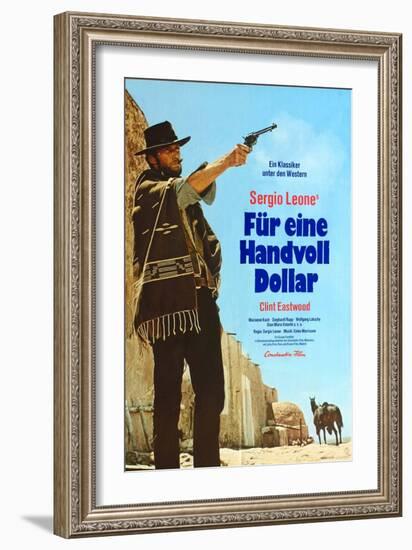 A Fistful of Dollars, German Movie Poster, 1964-null-Framed Art Print