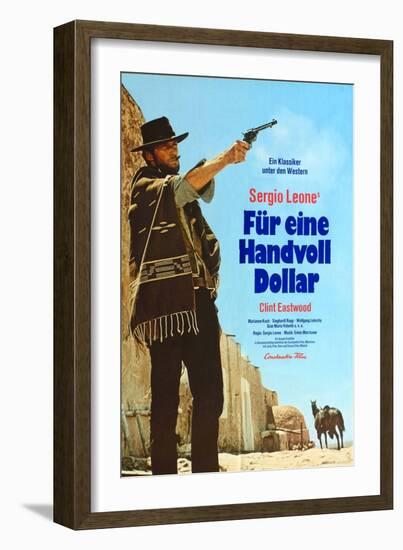 A Fistful of Dollars, German Movie Poster, 1964-null-Framed Art Print