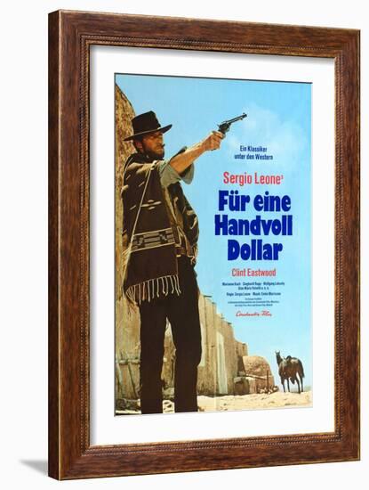 A Fistful of Dollars, German Movie Poster, 1964-null-Framed Art Print